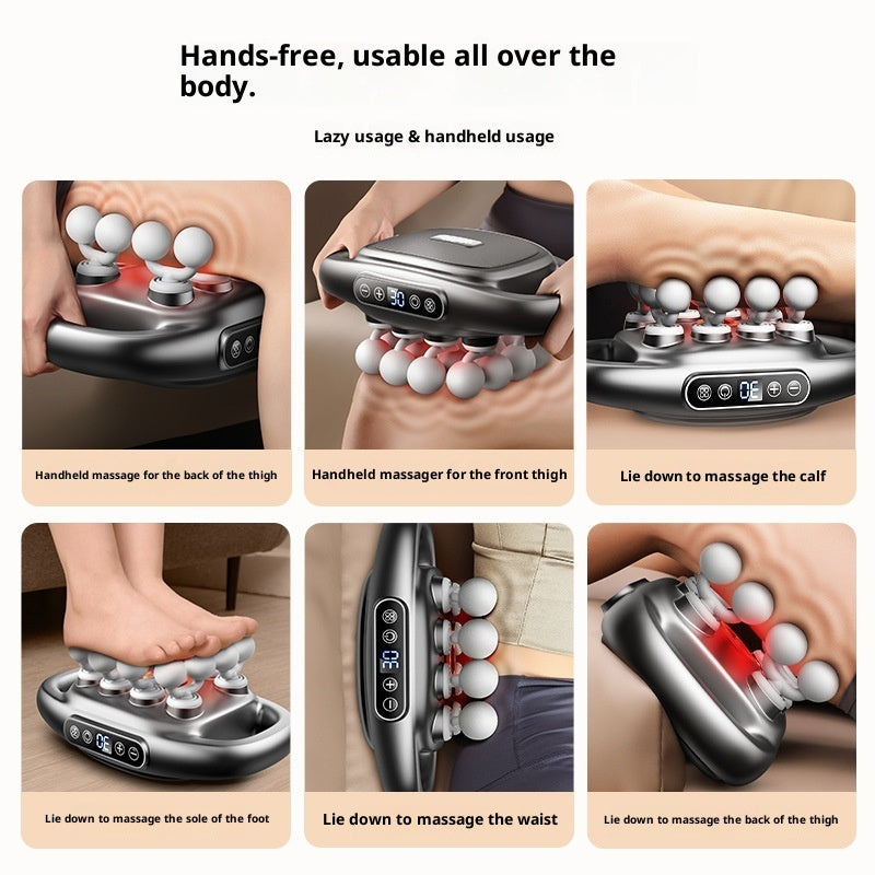 Pistolet de Massage 16 Têtes - Relaxation Musculaire Dos Épaules Jambes
