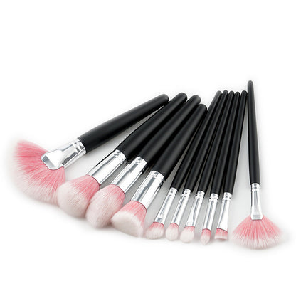 Set 10 Pinceaux Maquillage Beauté - Collection Professionnelle