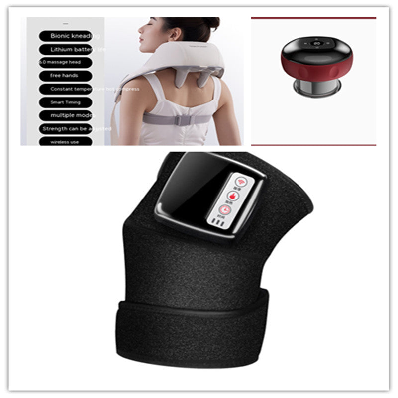 Masseur Genou Infrarouge Chauffant - Thérapie Vibration