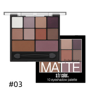 Palette fards à paupières - Teintes mates et satinées