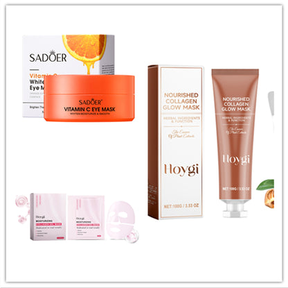 Masque Yeux Vitamine C Hydratant - Soin Contour Doux