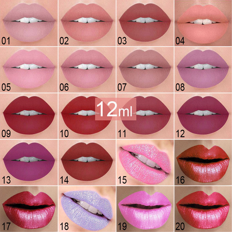 Gloss à lèvres mat métal - Effet métallisé
