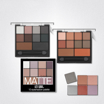 Palette fards à paupières nude et smoky - 10 teintes