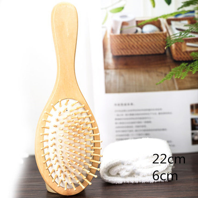 Peigne Bois Massage Professionnel - Brosse Paddle Anti-Chute