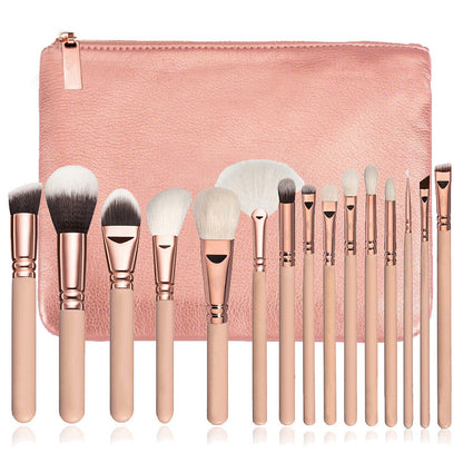 Set 15 Pinceaux Maquillage Professionnels avec Pochette
