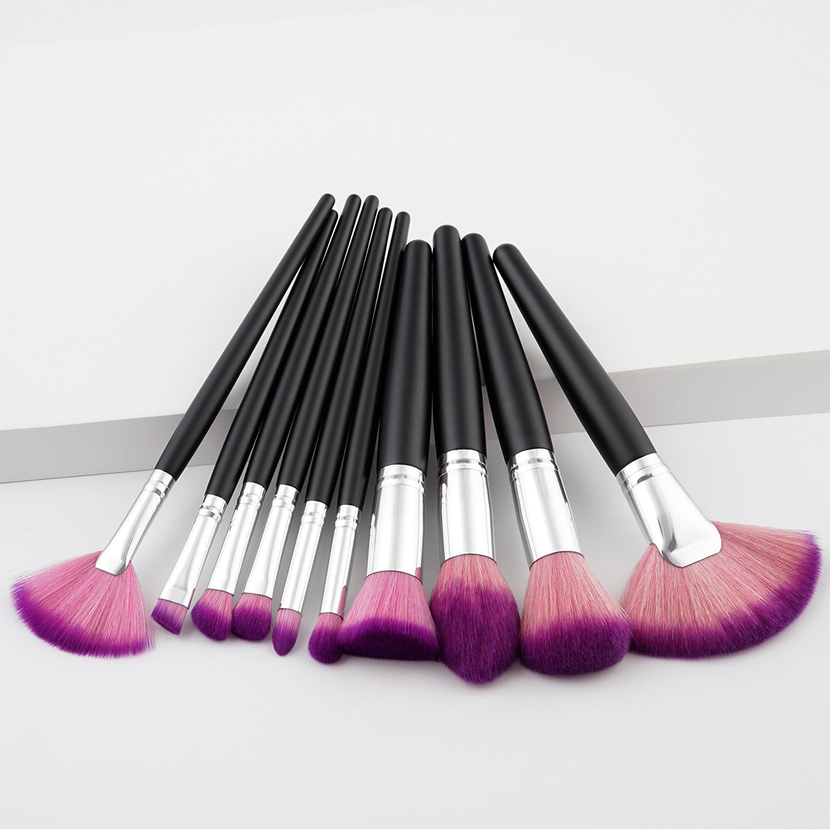 Set 10 Pinceaux Maquillage Beauté - Collection Professionnelle
