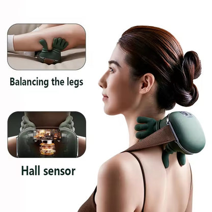 Masseur Électrique Cou Épaules Sans Fil - Pétrissage Relaxant