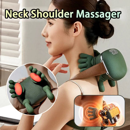 Masseur Électrique Cou Épaules Sans Fil - Pétrissage Relaxant