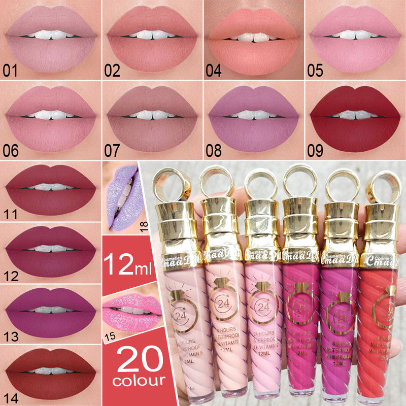 Gloss à lèvres mat métal - Longue tenue 12ml