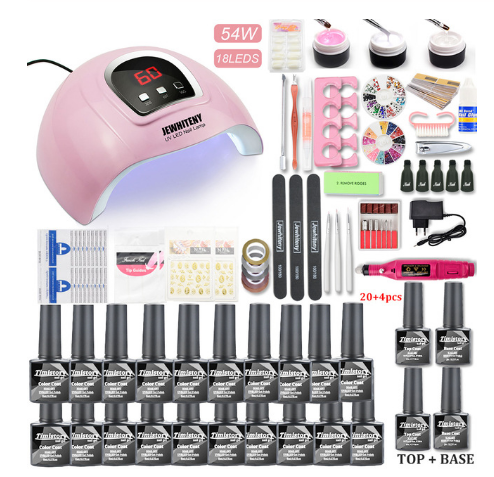 Kit Manucure Gel UV 80W - Set Complet Professionnel
