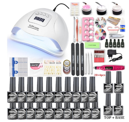 Kit Manucure Gel UV 80W - Set Complet Professionnel