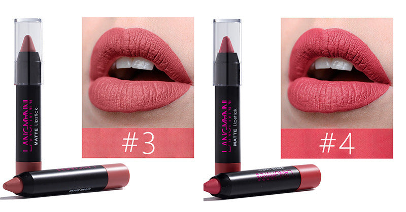 Coffret 12 rouges à lèvres mat - Palette de teintes
