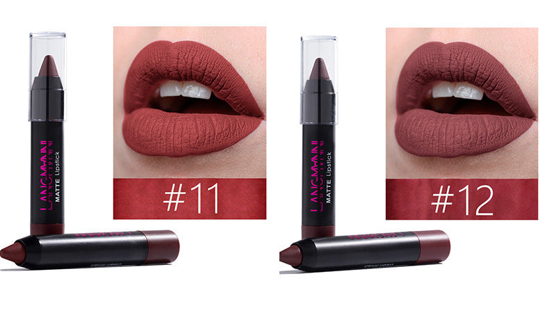 Coffret 12 Rouges à Lèvres Mat - Collection Complète